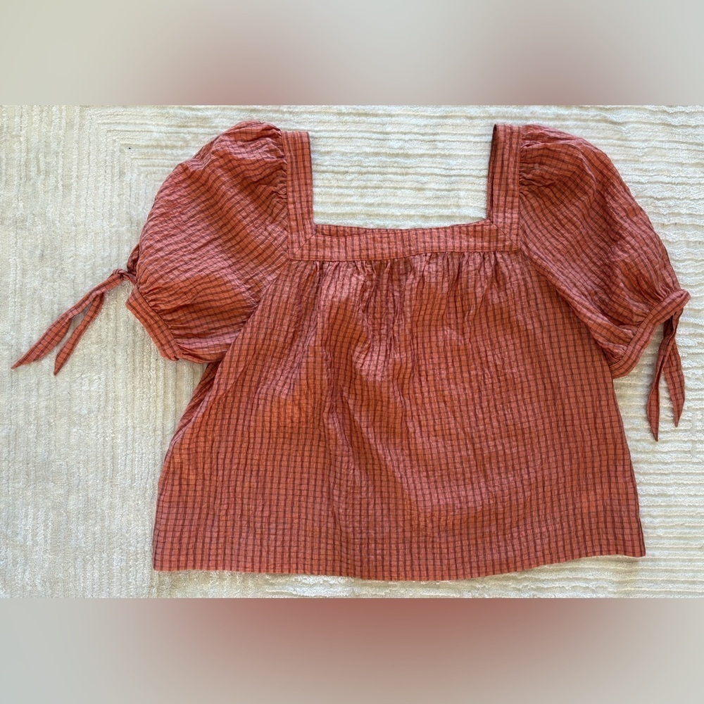 Rebecca Minkoff Eve Top in Peach - Size M - Picture 3 of 4